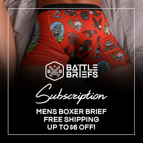 Battle Briefs Men's Monthly SUBSCRIPTION Underwear Battle Briefs 